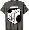 Clever Witty Milk Designs Leche Spanish Milk Carton Dairy Lover T-Shirt - Asphalt Grey