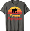 Pig Lover Gifts & Accessories Proud Pig Mom Pig Owner Pig Farmer Pig Mother T-Shirt - Asphalt Grey