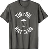 Tin Foil Hat Club with UFO Cow Abduction T-Shirt - Asphalt Grey
