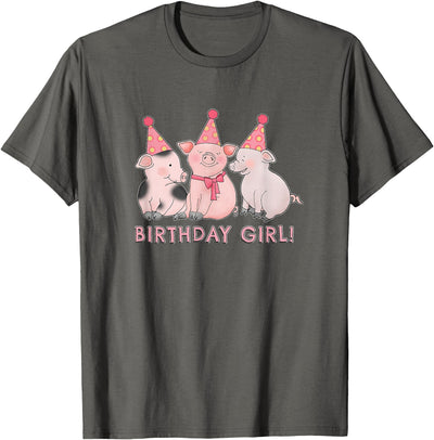 Birthday Girl Happy Pig Lover T-Shirt