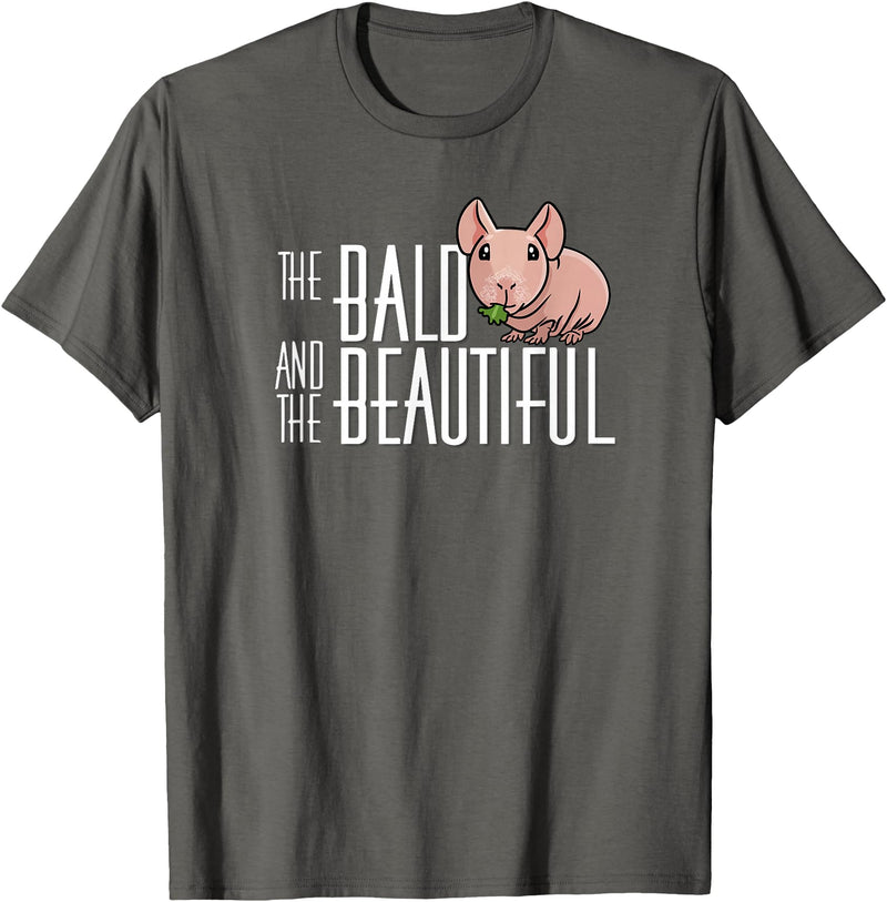 Kids Wheek Skinny Pig Mom Gifts T Shirts & Hoodies Funny Kawaii Kids Bald Beautiful Hairless Guinea Pig Lover T-Shirt - Asphalt Grey