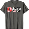 Funny Cow Mom And Dad Birthday Family Tees Dad of The Birthday for Boy Cow Farm 1st Birthday Cow Daddy T-Shirt - Asphalt Grey