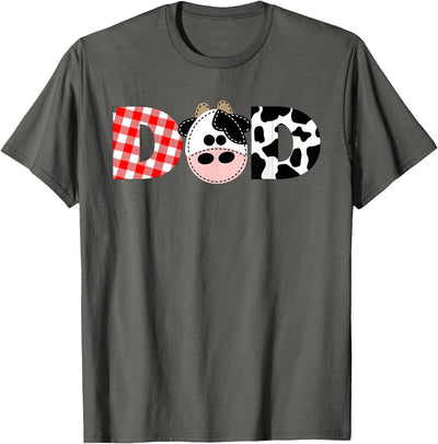 Dad of the Birthday for Boy Cow Farm 1st Birthday Cow Daddy Funny T-Shirt