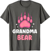 Humor Bears Costume Wild Bear Granny Grandma Bear Animal Lover Pun Bears Bear Grandmother Nan T-Shirt - Asphalt Grey