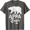 Appa Bear Fathers Day T-Shirt Funny Appa Bear Father's Day Shirt T-Shirt - Asphalt Grey