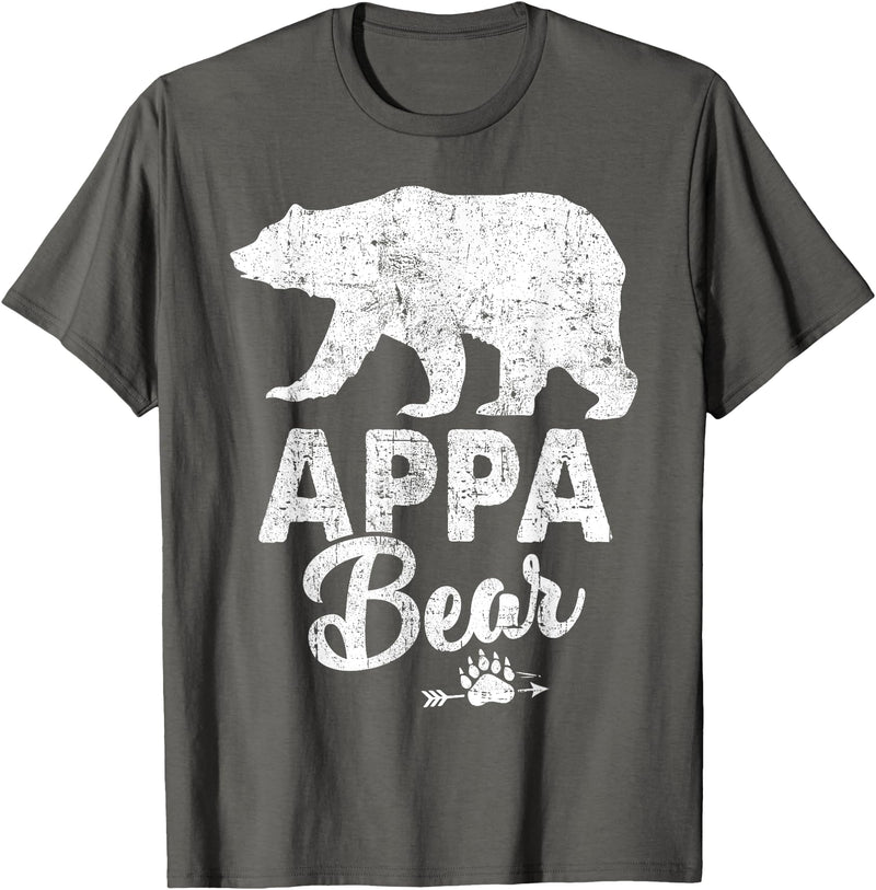 Appa Bear Fathers Day T-Shirt Funny Appa Bear Father's Day Shirt T-Shirt - Asphalt Grey