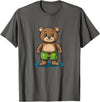 Teddy Bear swim trunks Cool Swim Trunks Teddy Bear Costume for Boys and Girls T-Shirt - Asphalt Grey