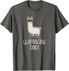Llama Apparel Co. Dad T Shirt Llamazing Llama Father Funny Family Cool Gifts T-Shirt - Asphalt Grey