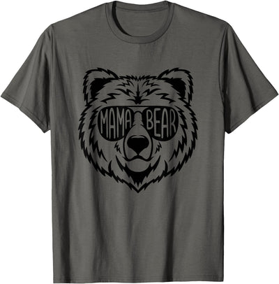 Mama Bear Face Sunglasses Mother Mom Mommy T-Shirt