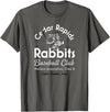 Vintage Cedar Rapids Iowa Rabbits Defunct Baseball Team T-Shirt in Asphalt Grey