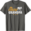 Pig Show Grandpa Father's Day Pig Show Grandpa Pig Show Grandfather T-Shirt - Asphalt Grey