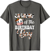 Love Family Matching Grandma Of The Birthday Boy Cow Farm 1St Birthday Boy T-Shirt - Asphalt Grey
