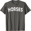 Horses - Style Horses T-Shirt - Straight - Asphalt Grey