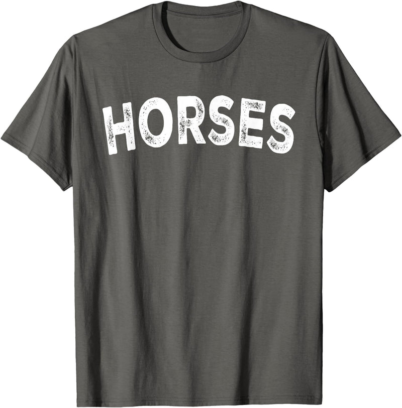 Horses - Style Horses T-Shirt - Straight - Asphalt Grey