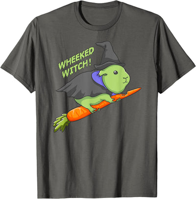 Guinea Pig Wheeked Witch Halloween T-Shirt