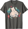 Disney Winnie The Pooh Classic Illustration Piglet and Pooh T-Shirt - Asphalt Grey