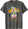 Peppa Pig Don't Worry Be Happy Floral Logo T-Shirt - Asphalt Grey