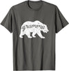 Bear Family Matching Shirts Gramma Bear t-shirt Distressed Design T-Shirt - Asphalt Grey