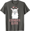 Grandma Llama Apparel Co Grandma Llama Cute Grandmother Gift T-Shirt - Asphalt Grey