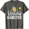Hamster Birthday Party Birthday Hamster T-Shirt - Asphalt Grey