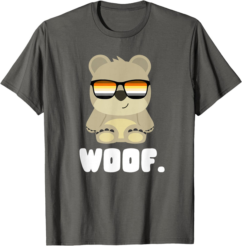 LGBT Bear Community Woof - CSD Bears Gay T-Shirt - Asphalt Grey