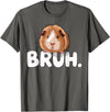 Magical and Funny Guinea Pig owner Gifts Bruh Guinea Pig T-Shirt - Asphalt Grey