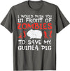 Guinea Pig Shirts For Men Women Kids Gift Push You In Front Zombies Save Guinea Pig Cavy Men Women Kid T-Shirt - Asphalt Grey