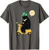scooter bear tees Scooter Bear black bear T-shirt / taiwan bear shirt sun bear T-Shirt - Asphalt Grey