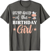 Farm Birthday Girl Decorations & Supplies Step-Dad Of The Birthday Girl Shirt, Cow Family Matching T-Shirt - Asphalt Grey