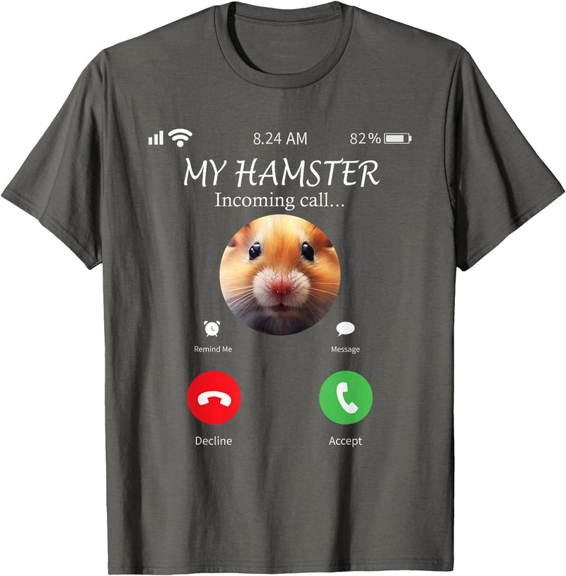 Funny Hamster Meme T-Shirt - Asphalt Grey