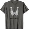 Pushmi-Pullyu Llama Funny Alpaca Llama Style, Pushmi-Pullyu Yoga T-Shirt - Asphalt Grey