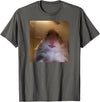 Hamster stares into the front camera I Internet Hamster Meme T-Shirt - Asphalt Grey
