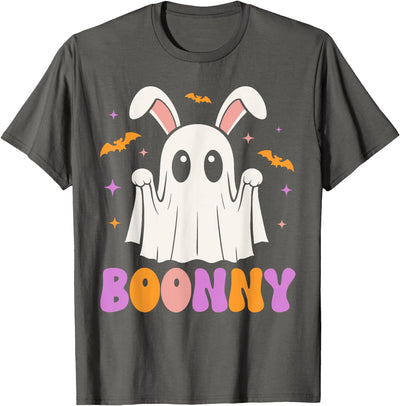 Ghost Bunny BOONNY Halloween Pun T-Shirt