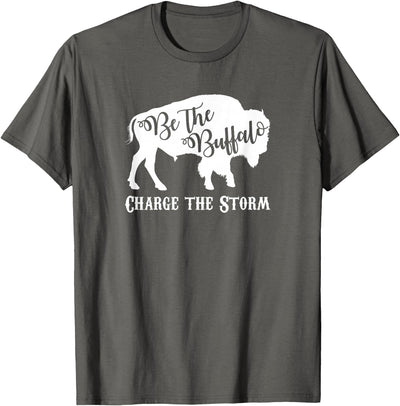 Cow Buffalo Charge the Storm White T-Shirt