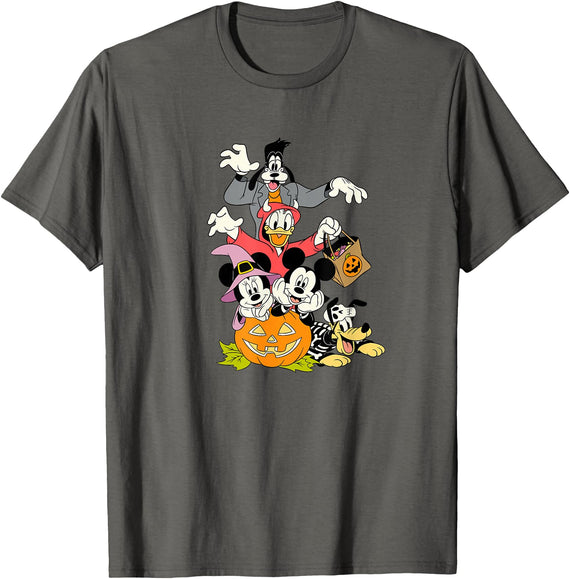 Disney Halloween Mickey and Friends T-Shirt - Asphalt Grey