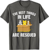 Animal Rescue Gift Dog Cat Pet Accessories & Stuff Cool Animal Rescue Art For Men Women Animal Rescuer Lover T-Shirt -