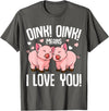 Funny Pig Lover & Owner Gift Ideas Pig Oink Women Kids Girls T-Shirt - Asphalt Grey