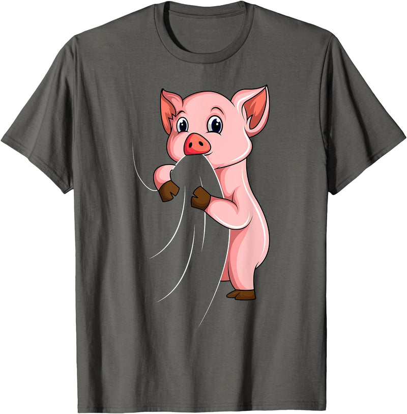 Die Besten Schweine Flüsterer Geschenke Die Besten Schweine Flsterer Geschenke Pig Kids T-Shirt - Asphalt Grey
