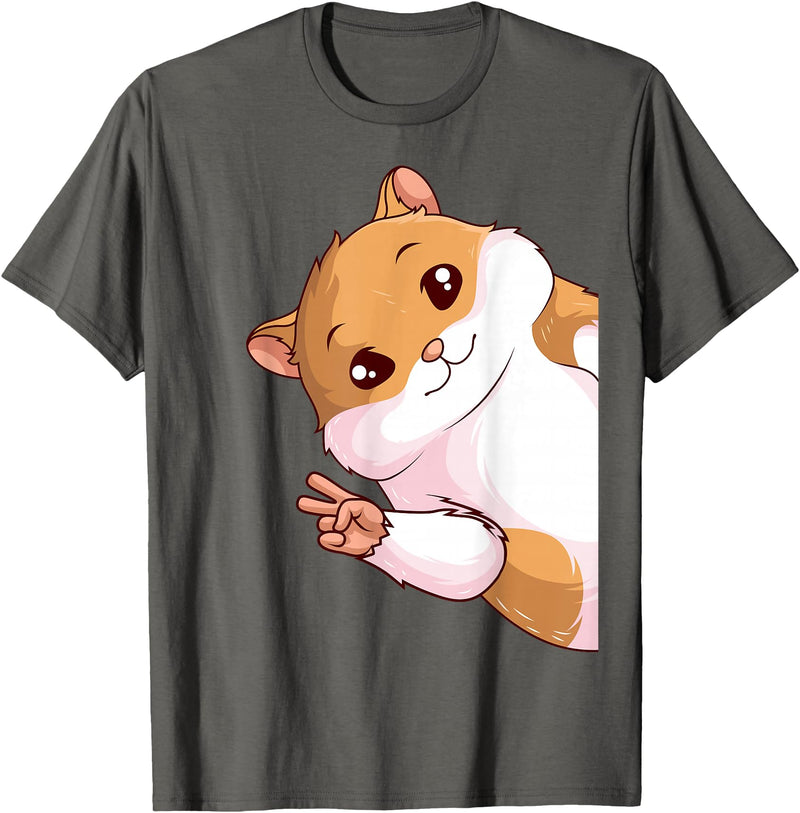 Hamster Children Girls Boys T-Shirt - Asphalt Grey