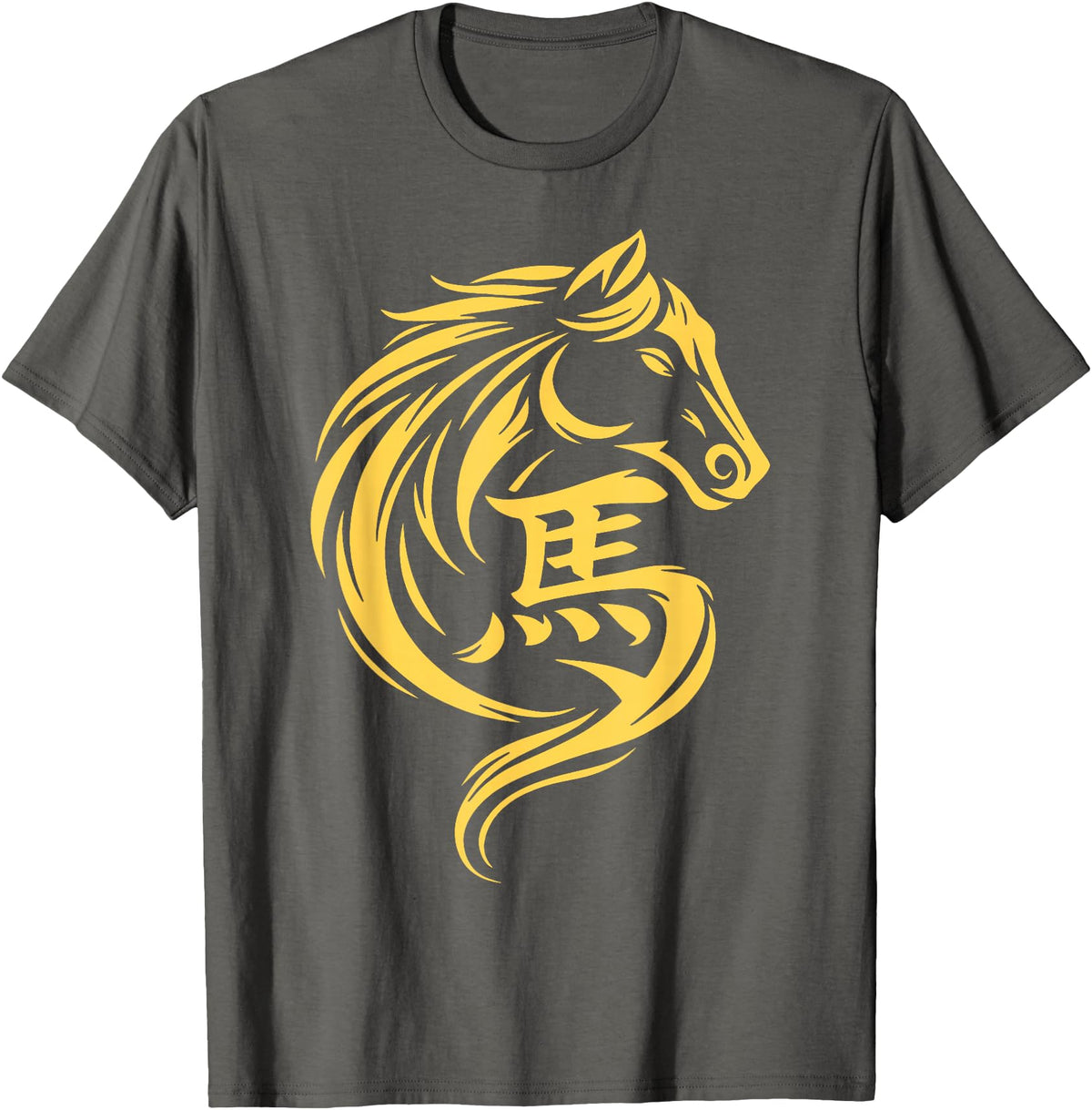 2026 Year of The Horse Chinese New Year Men Woman Year of The Horse Chinese New Year 2026 Lunar New Year 2026 T-Shirt - Asphalt Grey