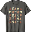 Coquette Aesthetic Graphics Preppy Teddy Bears Yellow Bows Coquette Girly Aesthetic T-Shirt - Asphalt Grey
