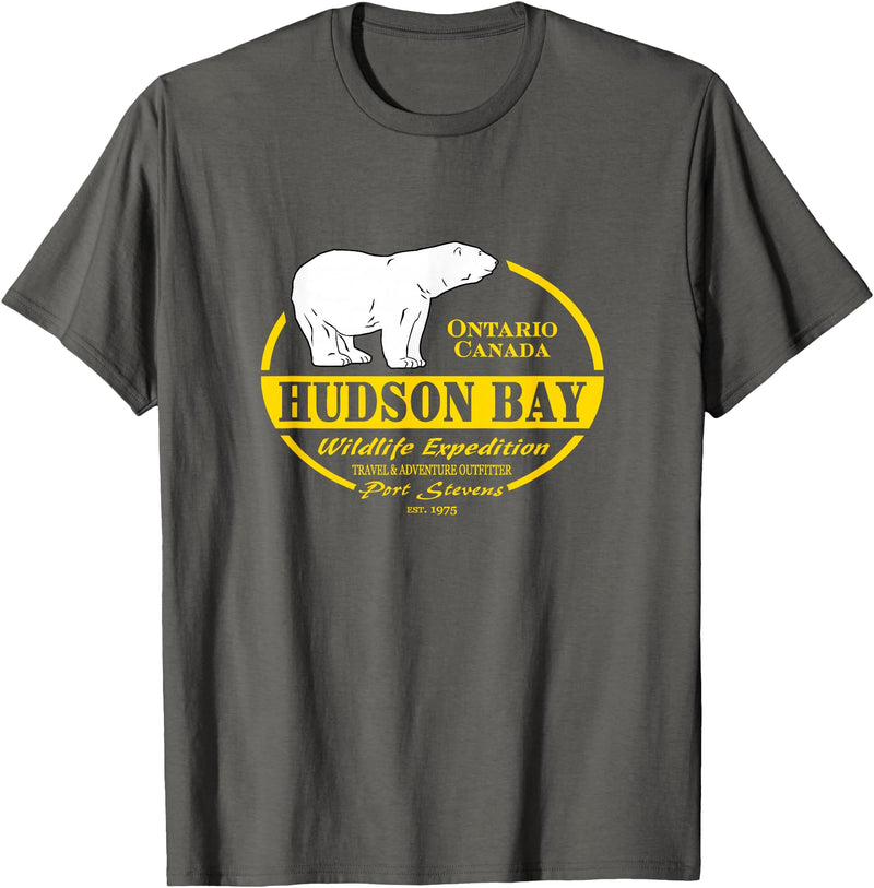 Port Stevens P.S.75 Design Canada Polar Bear Ontario Hudson Bay T-Shirt - Asphalt Grey