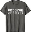 Farmers Farmer Cow Whisperer Vintage T-Shirt - Asphalt Grey