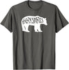 Esskay Designs Berkshires Massachusetts Tees Berkshires Bear T-Shirt - Asphalt Grey