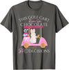 Golf Golfer Easter Eggs Bunny Rabbit Golf Cart Matching T-Shirt in Asphalt Grey