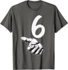 67 Meme Halloween Matching Costume BPD Number 6 Matching Duo 67 Meme Gen Alpha Slang Halloween T-Shirt - Asphalt Grey