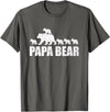 Papa Bear 5 Kids TShirt Papa Bear 5 Cubs Shirt Papa Bear 5 Cubs Shirt Daddy Bear 5 Kids TShirt Papa 5 Kids T-Shirt - Asphalt Grey