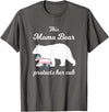 Transgender Child Mama Bear LGBT Mama Bear Protects Her Cub Transgender LGBT Trans Pride T-Shirt - Asphalt Grey
