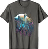 Colorful animal designs animal fans gift ideas Polar Bear Colorful Color Arctic Snow Polar Bear Bear Lover T-Shirt - Asphalt Grey