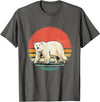 Wowsome! Vintage Polar Bear Tshirt Retro Arctic Animal Bear Lover T-Shirt - Asphalt Grey